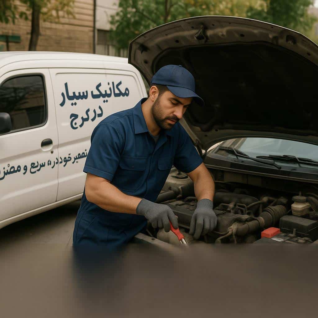 مکانیک سیار در کرج – تعمیر خودرو در محل، سریع و مطمئن