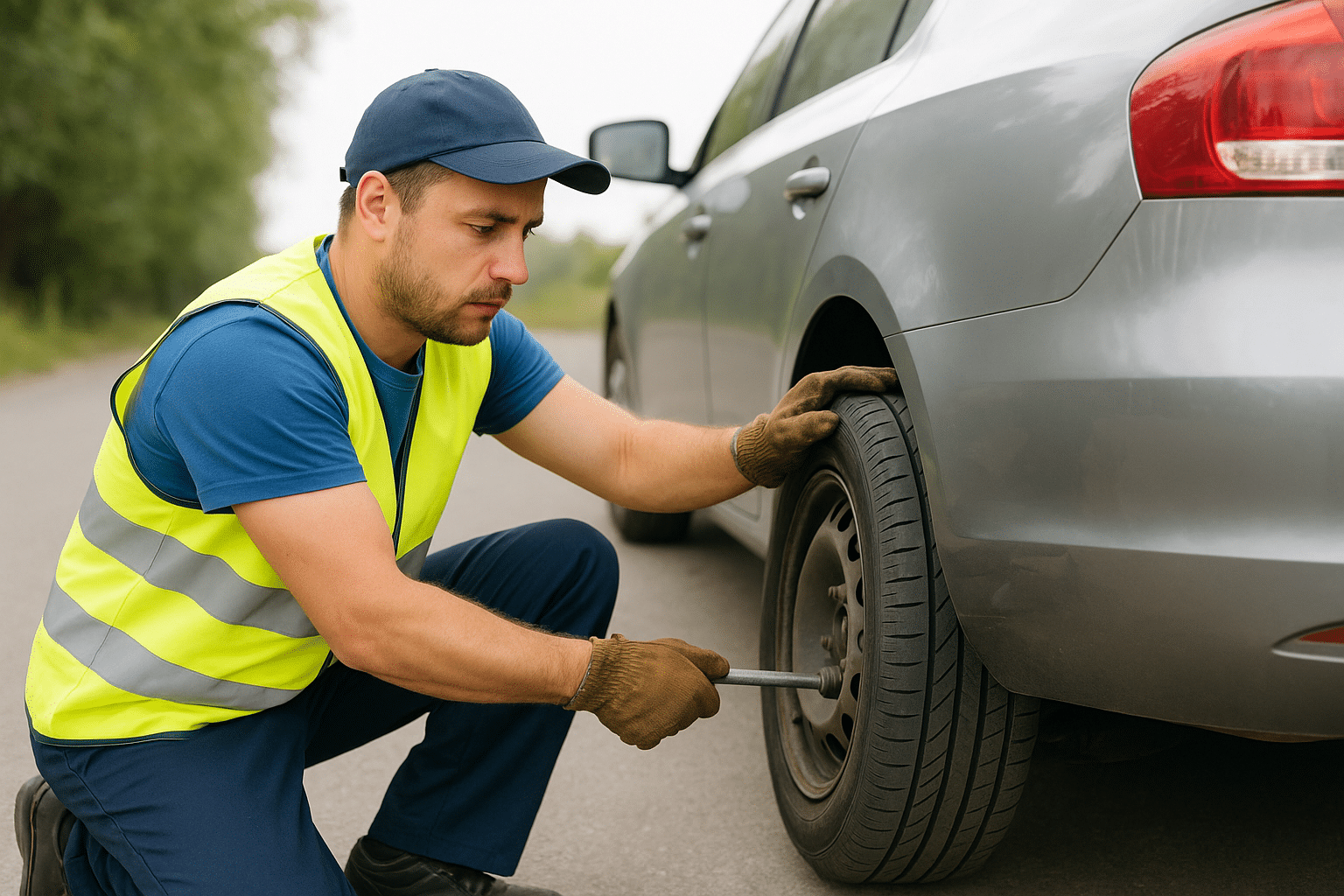 تعویض لاستیک خودرو در کرج | خدمات سیار و شبانه‌روزی